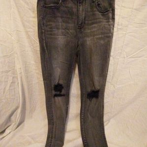 American Eagle Riped Washed out Black jean